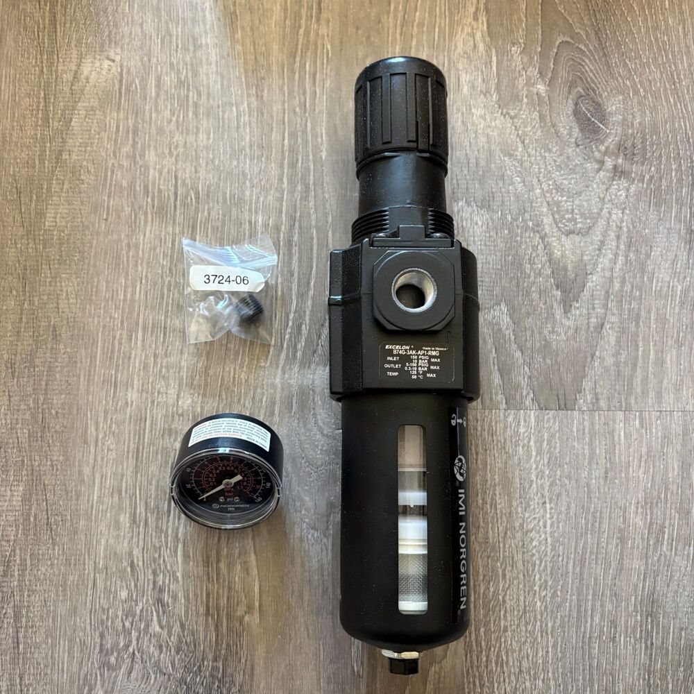 IMI Norgren Excelon B74G-3AK-AP1-RMG Air Filter Regulator 150 PSI w/Gauge